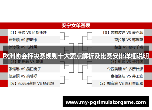 欧洲协会杯决赛规则十大要点解析及比赛安排详细说明